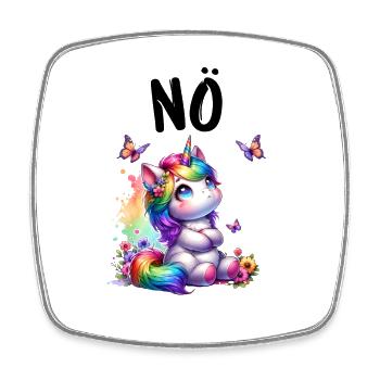 La licorne dit non aux créatures mythiques des garçons et des filles - Magnet carré - blanc - Devant