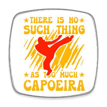 Il n’y a pas trop de Capoeira - Magnet carré - blanc - Devant