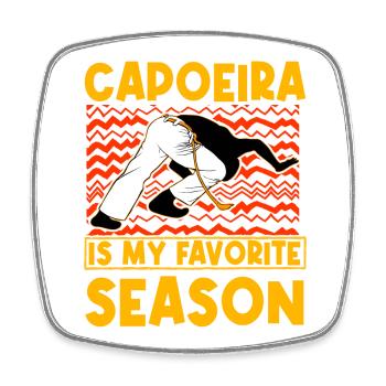 La capoeira est ma saison préférée - Magnet carré - blanc - Devant