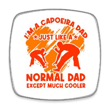 Ich bin ein Capoeira-Vater, genau wie ein normaler Vater - Viereckiger Kühlschrankmagnet - Weiß - Vorne