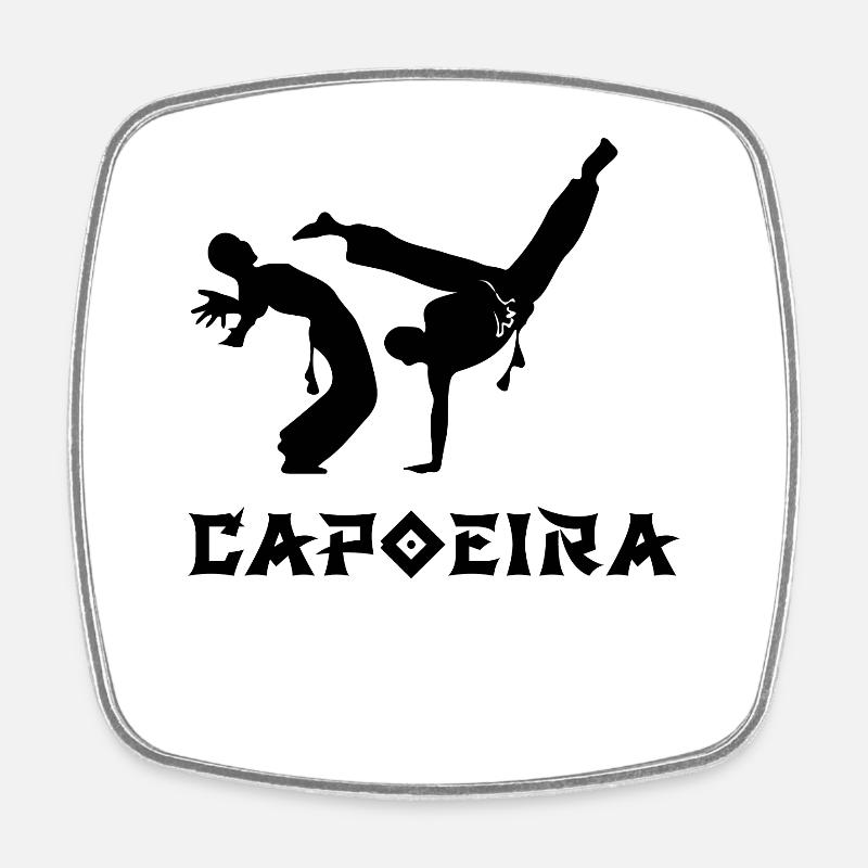 Capoeira - Magnet carré - blanc