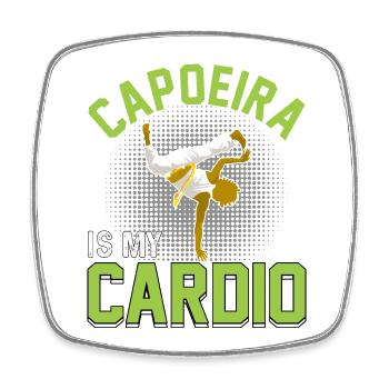 La capoeira est mon cardio - Magnet carré - blanc - Devant