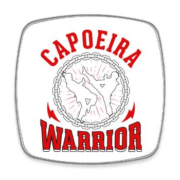 Capoeira Krieger - Viereckiger Kühlschrankmagnet - Weiß - Vorne