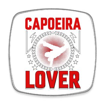 Amateur de capoeira - Magnet carré - blanc - Devant