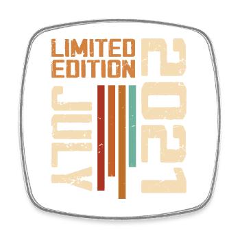 July 2021 Birthday Gift 2021 July 2021 - Square fridge magnet - white - Front