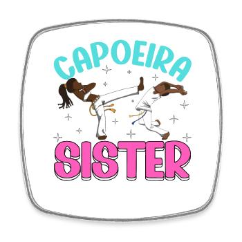 Sœur Capoeira - Magnet carré - blanc - Devant