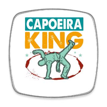 Capoeira Roi - Magnet carré - blanc - Devant