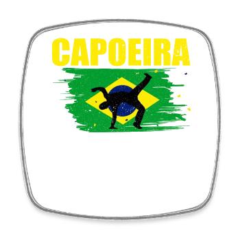 Capoeira - Viereckiger Kühlschrankmagnet - Weiß - Vorne