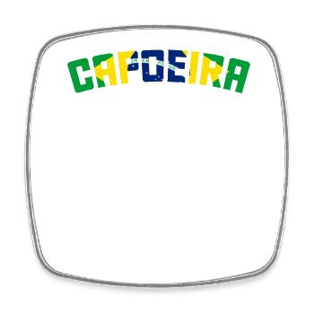 Capoeira - Viereckiger Kühlschrankmagnet - Weiß - Vorne