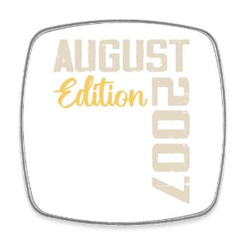 Anniversary August 2007 - Limited Edition August 2007 - Square fridge magnet - white - Front