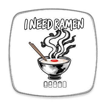 J’ai besoin de Ramen - Magnet carré - blanc - Devant