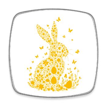 Easter Bunny - Square fridge magnet - white - Front