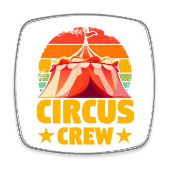 Circus Crew - Square fridge magnet - white - Front