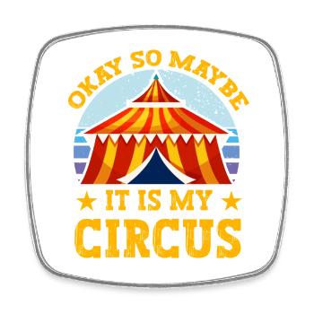 Okay so maybe it is my Circus - Square fridge magnet - white - Front