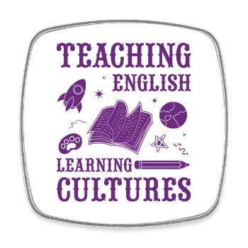 ESL-Lehrer ESL Unterricht - Viereckiger Kühlschrankmagnet - Weiß - Vorne
