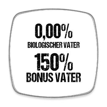 Bonus Vater Papa Papi Stiefvater Vatertag Geschenk - Viereckiger Kühlschrankmagnet - Weiß - Vorne