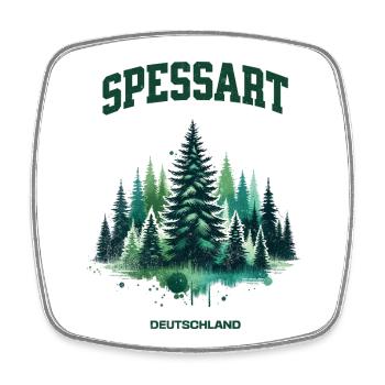 Spessart Allemagne Chemise Forêt Nature Randonnée - Magnet carré - blanc - Devant