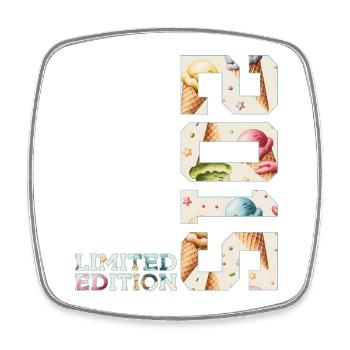 ÉDITION LIMITÉE D’ÉTÉ 2015 11E ANNIVERSAIRE DE GLACE - Magnet carré - blanc - Devant