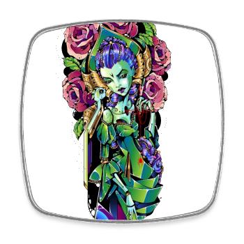 Arachne - Square fridge magnet - white - Front