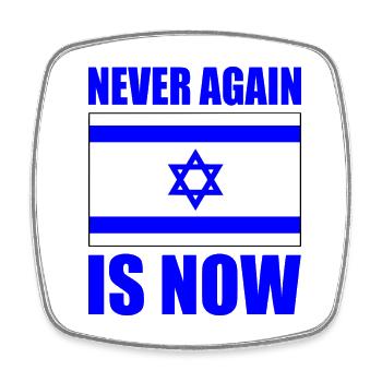 Never again is now - Magnet carré - blanc - Devant