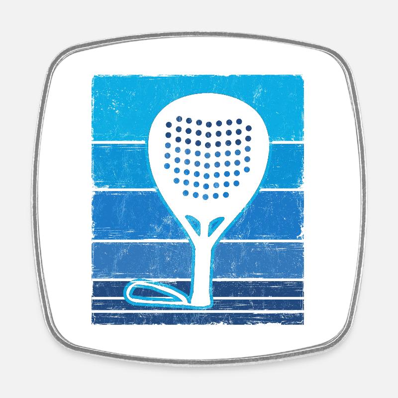 PADEL PÁDLE PADDLE TENNIS PADEL PLAYER GIFT - Square fridge magnet - white