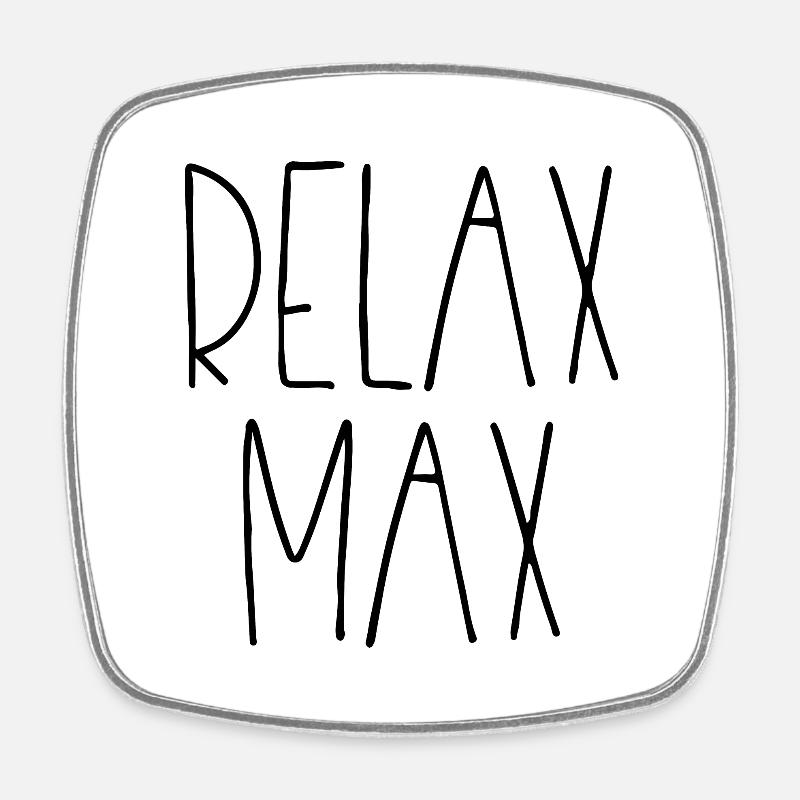 Relax Max - Square fridge magnet - white