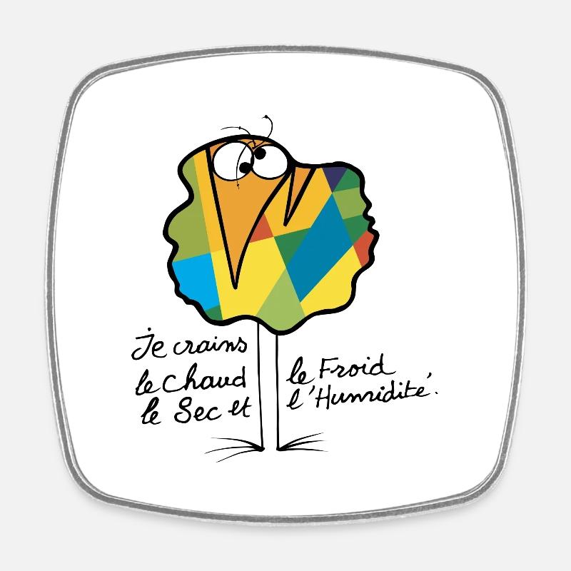 Currency Shadok N ° 02 - Square fridge magnet - white
