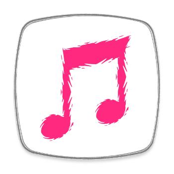 Musiknote Musik Design Sänger - Viereckiger Kühlschrankmagnet - Weiß - Vorne