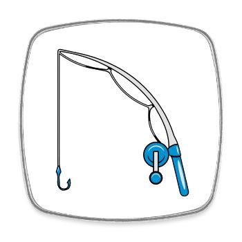 bébé enfant de pêche - Magnet carré - blanc - Devant