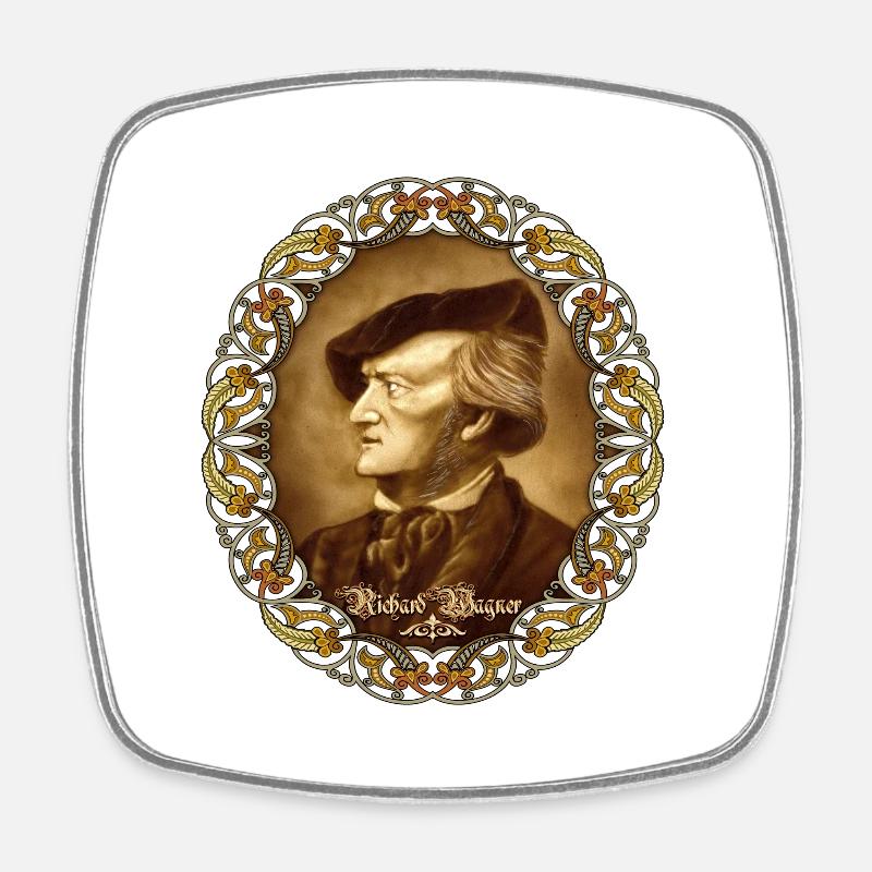 Wainwright - Square fridge magnet - white