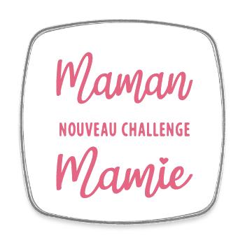 Mission de maman accomplie mamie annonce grossesse - Magnet carré - blanc - Devant