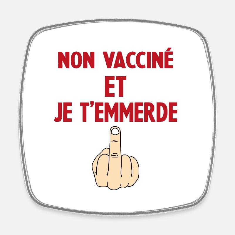 Moi aussi je t'emmerde - Magnet carré - blanc