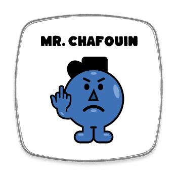MR CHAFOUIN - Magnet carré - blanc - Devant