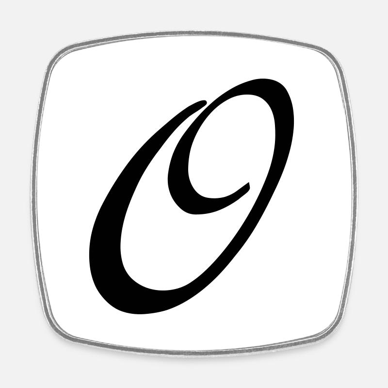 O - Magnet carré - blanc