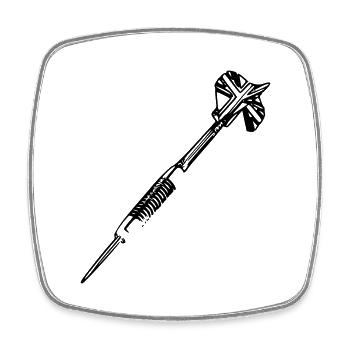 Darts Darts England Darts Darts Players Sport - Square fridge magnet - white - Front