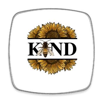 Kind - Square fridge magnet - white - Front