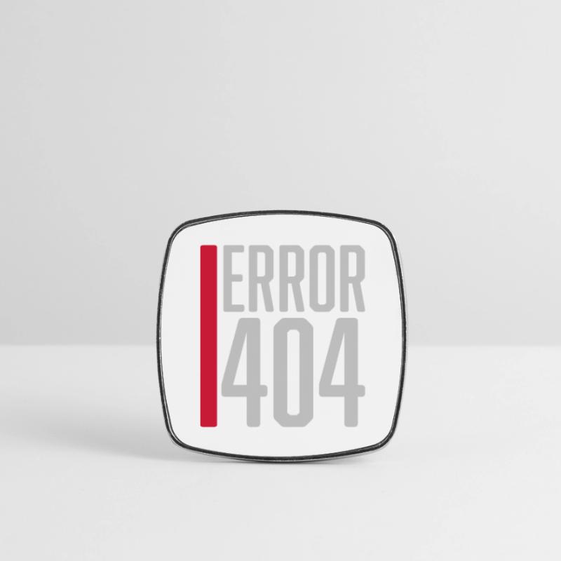 Fehler Code Error 404 Viereckiger Kühlschrankmagnet