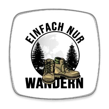 fernwandern bergwandern trekking biwak - Viereckiger Kühlschrankmagnet - Weiß - Vorne