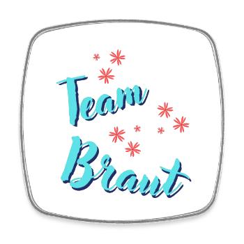 Team Braut 2023 - Viereckiger Kühlschrankmagnet - Weiß - Vorne