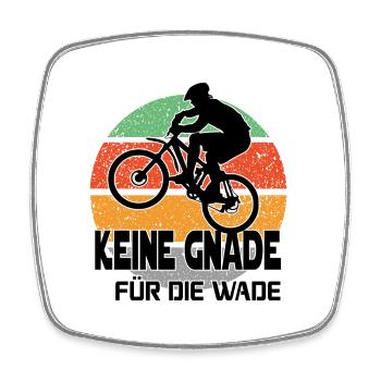 Fahrradfahrer Fahrradkurier Express - Viereckiger Kühlschrankmagnet - Weiß - Vorne