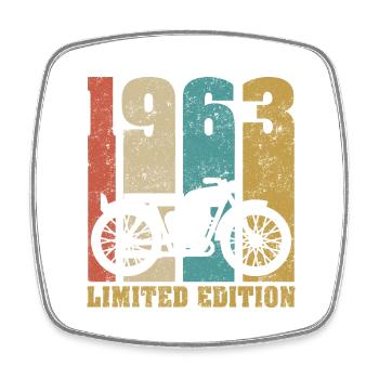 Vintage Moto 1963 Rétro Cadeau D'anniversaire - Magnet carré - blanc - Devant