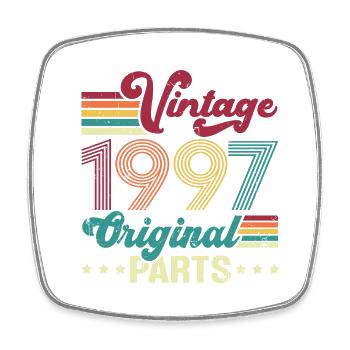 Vintage 1997 Original, Cadeau D'anniversaire - Magnet carré - blanc - Devant