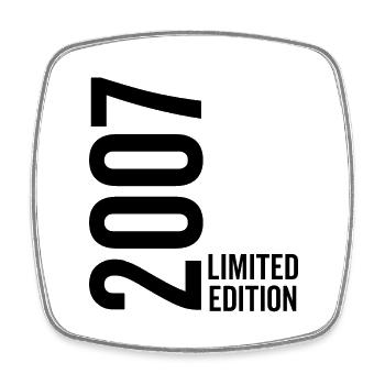 2007 Limited Edition - Viereckiger Kühlschrankmagnet - Weiß - Vorne