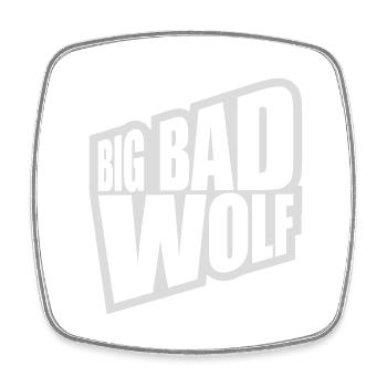 big bad wolf quote - Square fridge magnet - white - Front