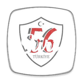 Siirt - Square fridge magnet - white - Front