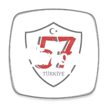 Sinop - Square fridge magnet - white - Front
