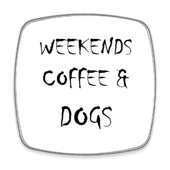 Hund Dog - Square fridge magnet - white - Front