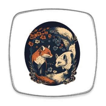 FOX 10 - Square fridge magnet - white - Front