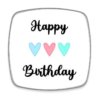 ALLES GUTE ZUM GEBURTSTAG!. ALLES GUTE ZUM GEBURTSTAG!. JAHRESTAG. - Viereckiger Kühlschrankmagnet - Weiß - Vorne