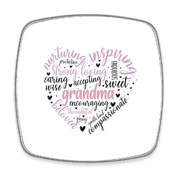 Mother's Day Heart 5 - Square fridge magnet - white - Front